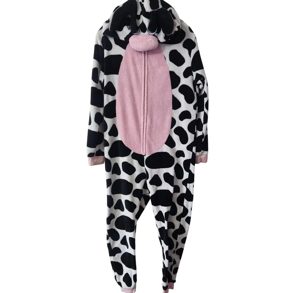 Adult Cow one piece PJ Costume Spirit Halloween Size Medium - Picture 1 of 8